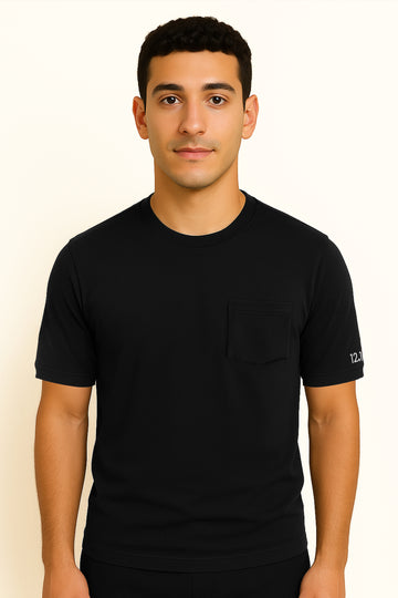 Basic Round T-Shirt With Pocket